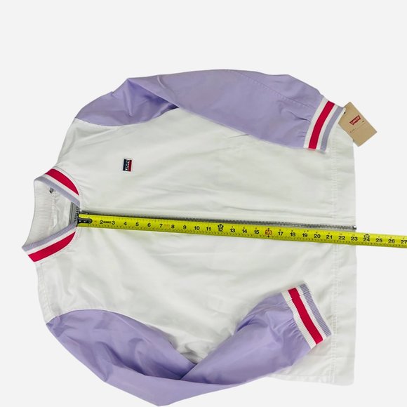 NWT LEVI'S Women's Varsity Retro Style Lightweight Bomber Jacket size XL - Picture 11 of 13